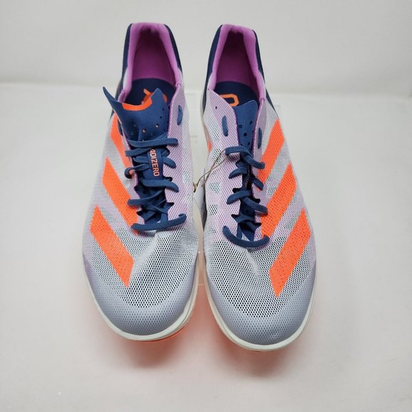 Adidas Track & Field Shoes Mens 11 Purple Adizero Avanti TYO 3 Stripes Mesh - Picture 5 of 8